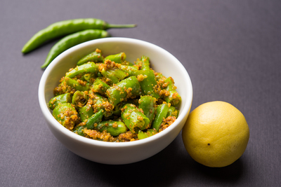 Green chilli pickle