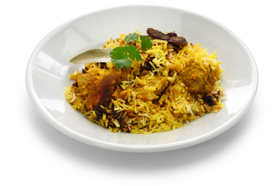 Mint mushroom soya biryani