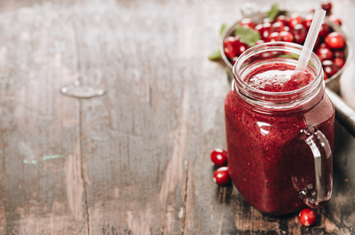 Grape cranberry smoothie