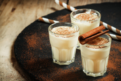 Milk with cinnamon