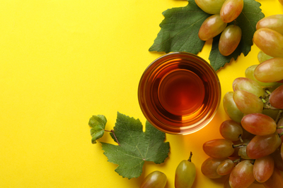 Sweet lime green grapes mint infused water