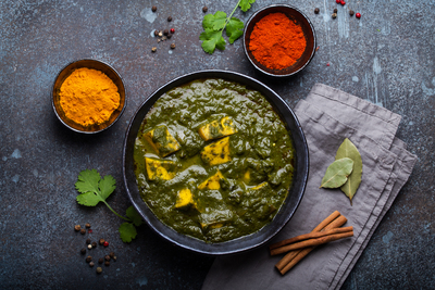 Spinach paneer curry