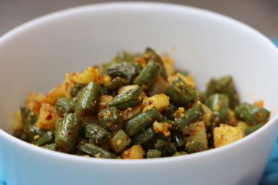 French beans methi kari