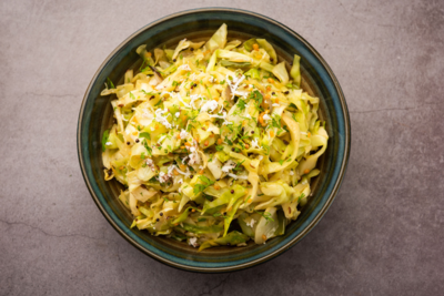 Cabbage moong dal curry