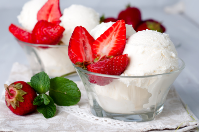 Scoops vanilla icecream