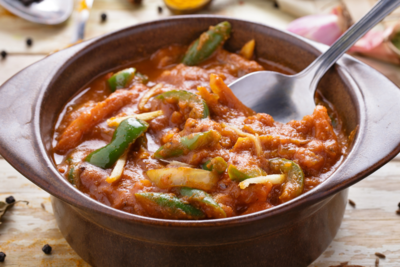 Capsicum tomato curry