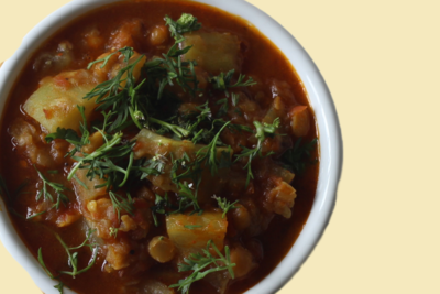 Bottlegourd methi curry