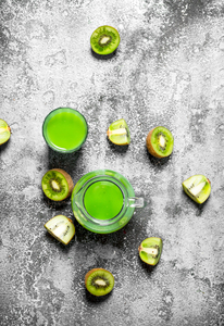 Kiwi watermelon infused water