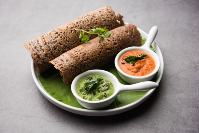 Ragi and besan cheela