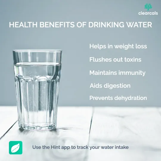Drinking water regulalry helps in weight loss. Use the hint app to track your water intake