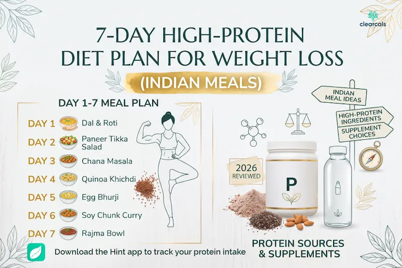 7-Day High-Protein Diet Plan for Weight Loss (Indian Meals)