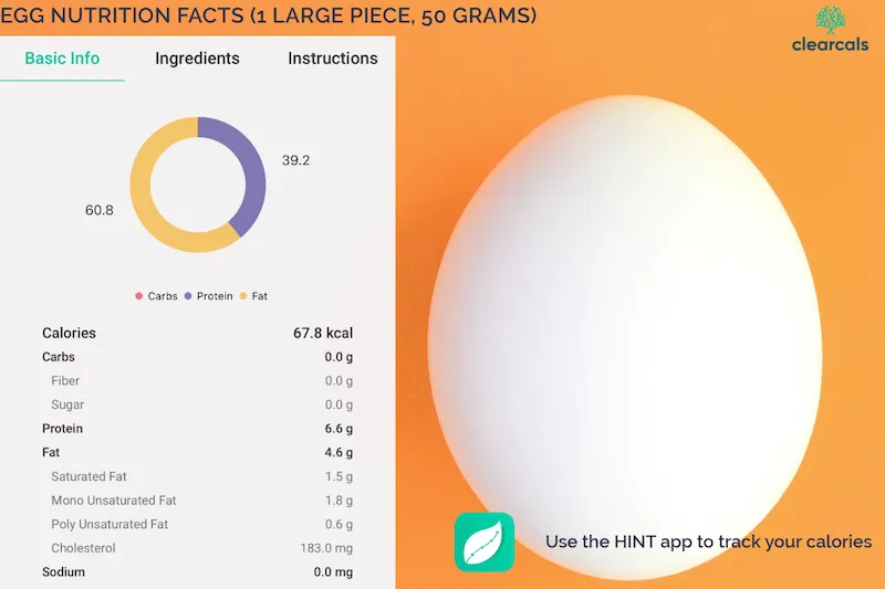 Egg Calories, Nutrition, and Health Benefits