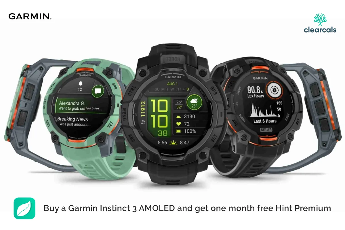 Garmin_Instinct_3_AMOLED Buy Garmin Instinct 3 AMOLED and get one month free Hint Premium