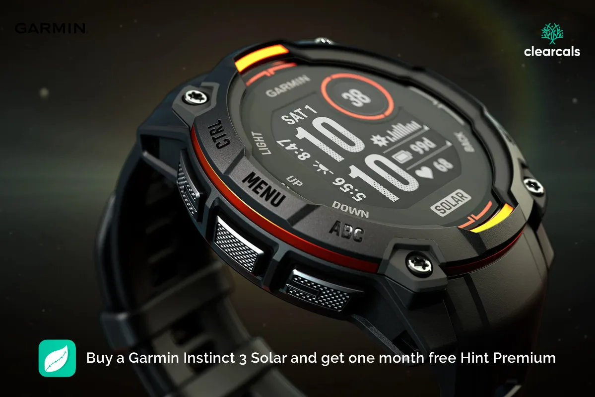 Garmin_Instinct_3_Solar Buy Garmin Instinct 3 Solar and get one month free Hint Premium