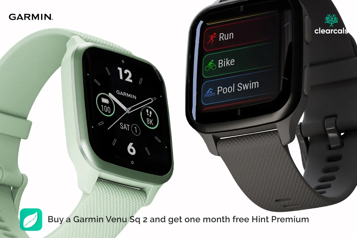 Garmin_Venu_Sq_2 Buy Garmin Venu Sq 2 and get one month free Hint Premium
