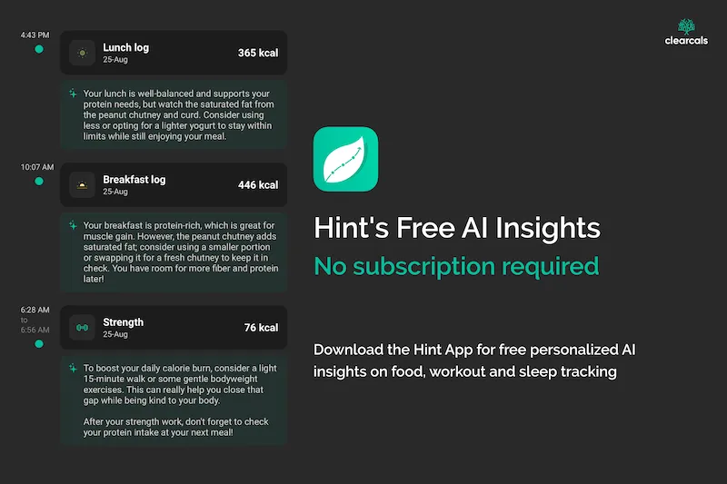 How Hint's Free AI Insights Work | Clearcals