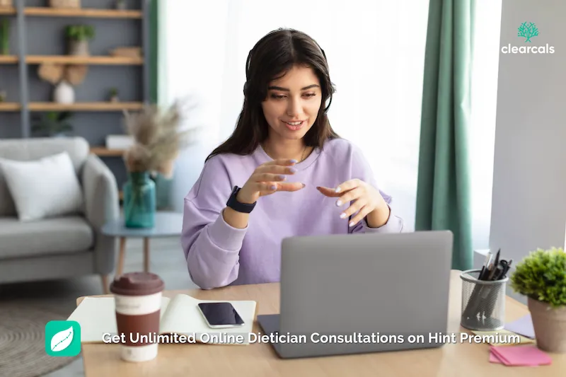 Unlimited Consultations with Online Dieticians – Try Hint Premium