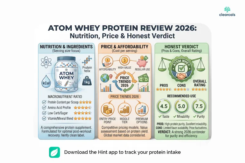 Atom Whey Protein Review 2026: Nutrition, Price & Honest Verdict