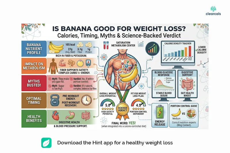  Is Banana Good for Weight Loss? Calories, Timing & Myths Busted