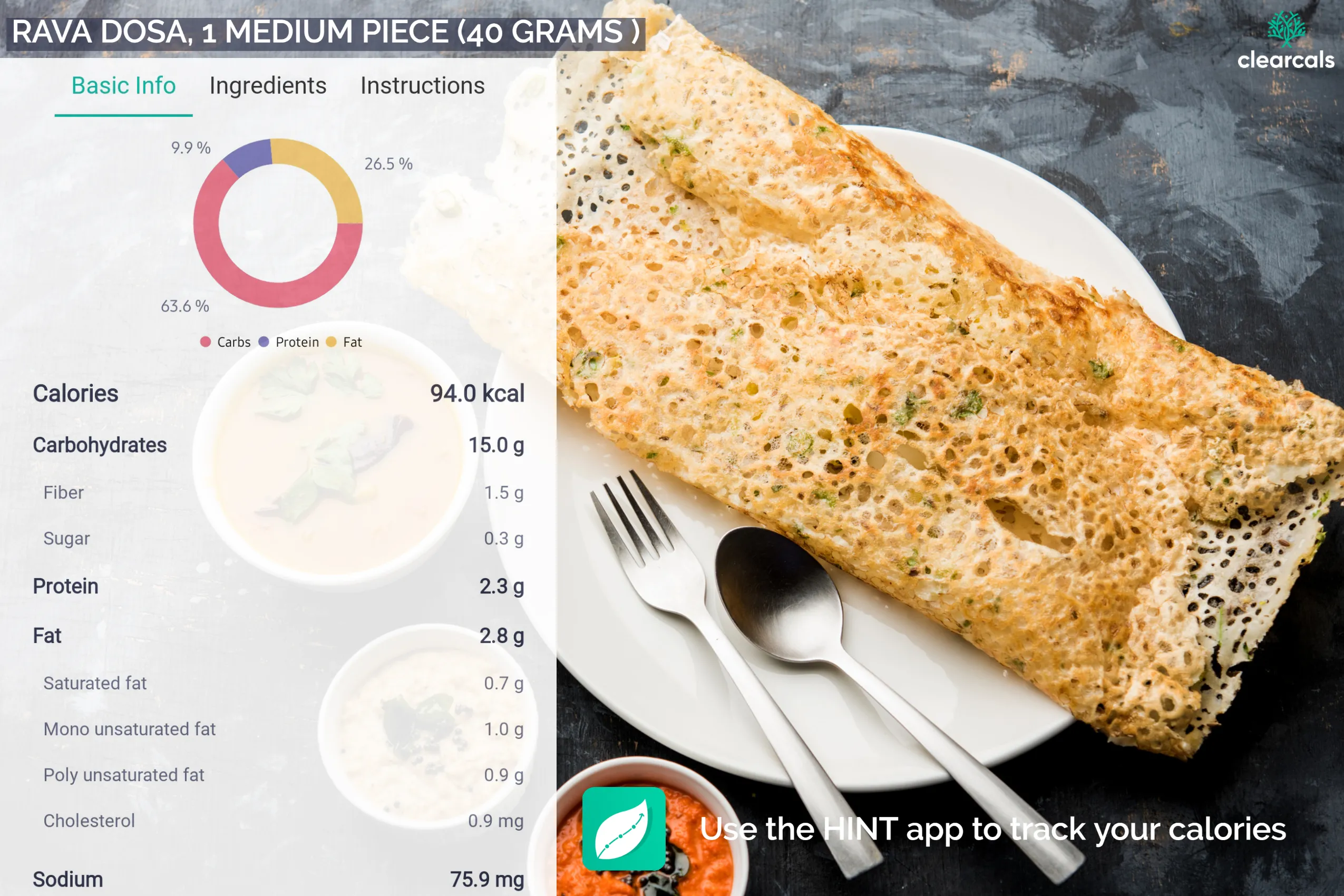 Dosa Calories Nutrition And Health Benefits 59 OFF