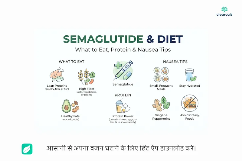 सेमाग्लूटाइड और डाइट: क्या खाएं, प्रोटीन और मतली के टिप्स