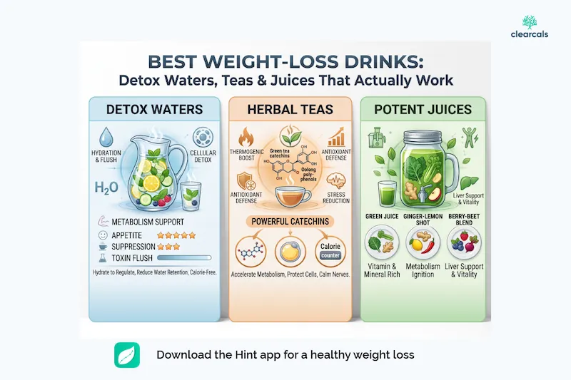 Best Weight-Loss Drinks: Detox Waters, Teas & Juices That Actually Work