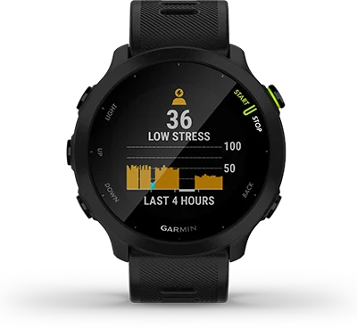 Garmin Forerunner 55 stress-tracking