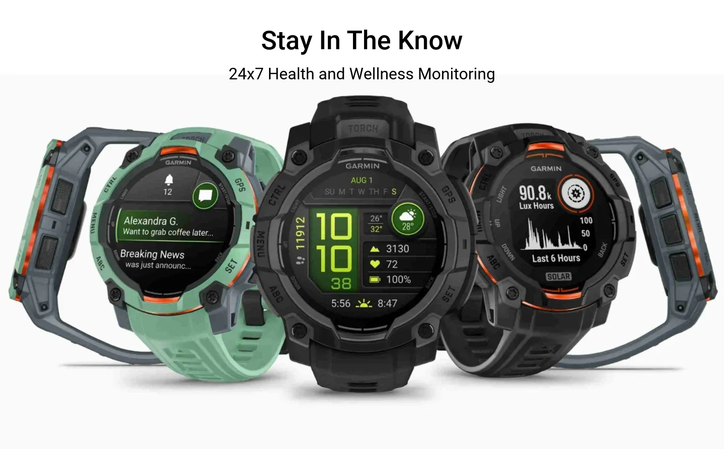 Garmin Instinct 3 Solar Fitness Featurer Desktop