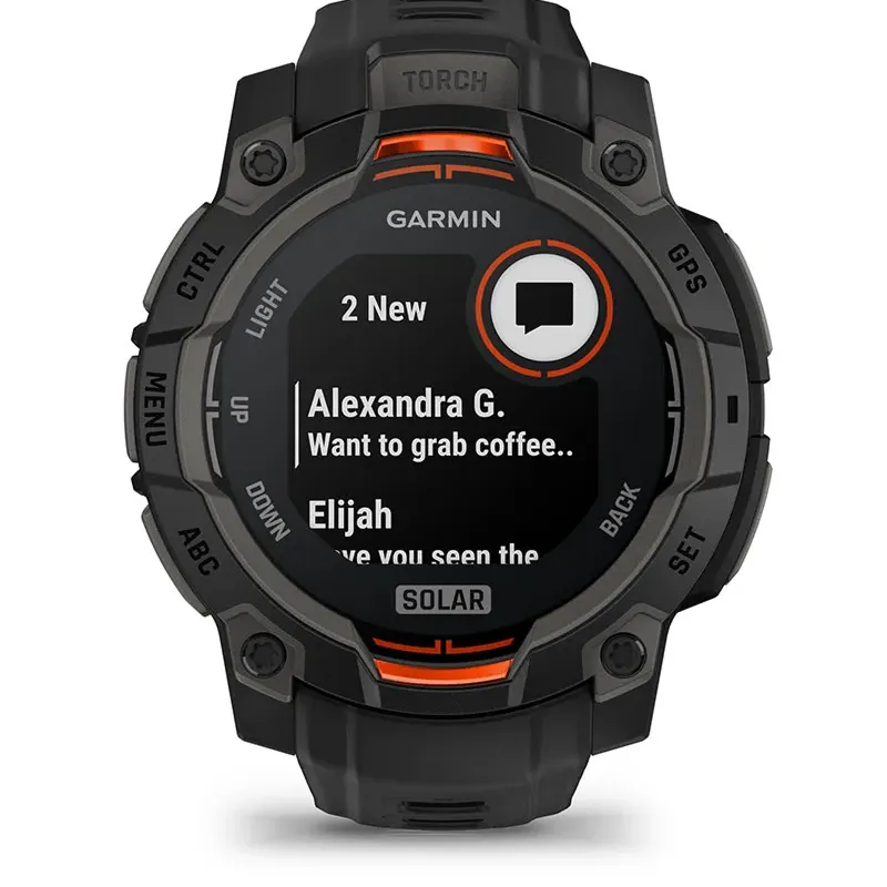 Garmin Instinct 3 Solar Smart Notifications