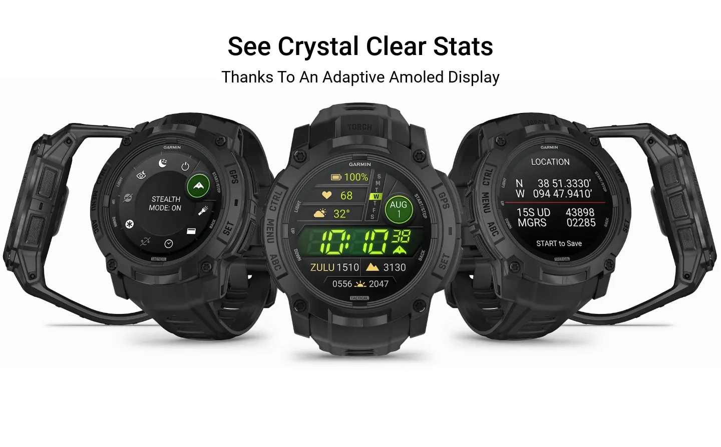 Garmin Instinct 3 Tactical Amoled Display Feature Desktop