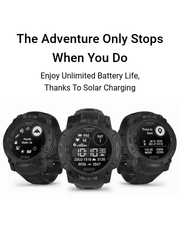 Garmin Instinct 3 Tactical Solar 50mm Display Features Mobile
