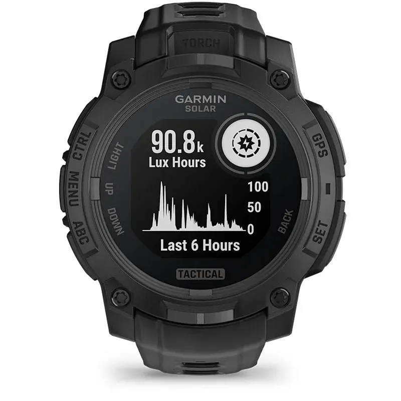 Garmin Instinct 3 Tactical Solar 50mm Solar Charging